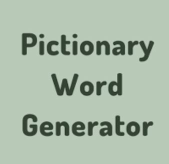 Pictionary Word Generator: